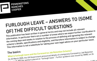 Furlough Leave Advice