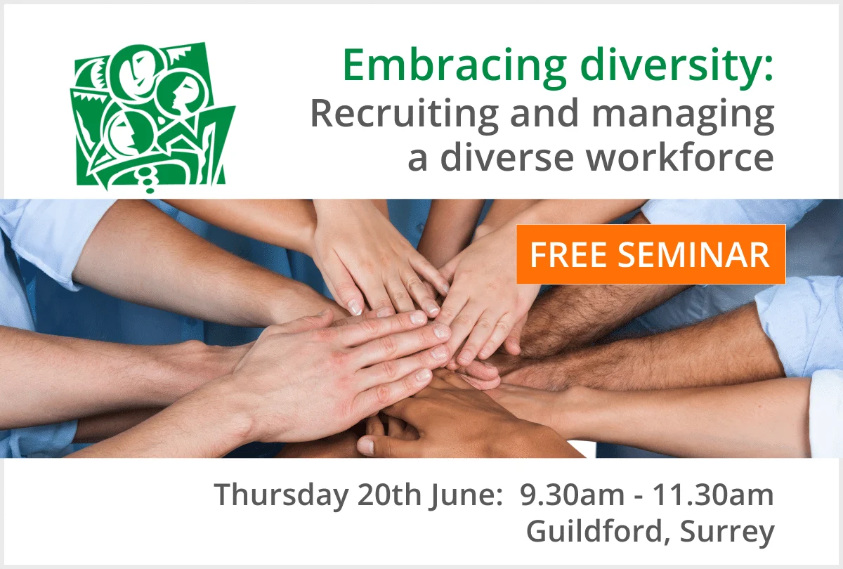 Recruiting and managing a diverse workforce event