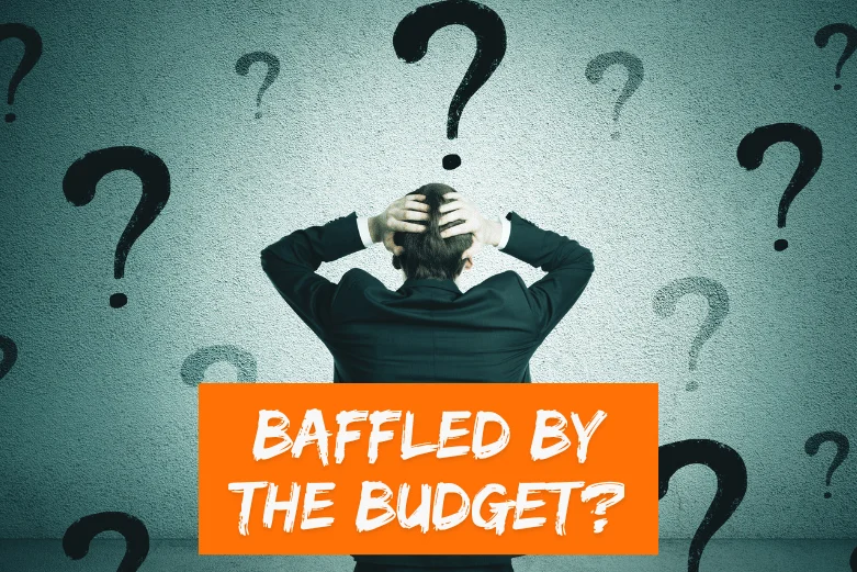 Baffled by the Budget? Man with his hands on his head as he is confused by the latest UK Budget