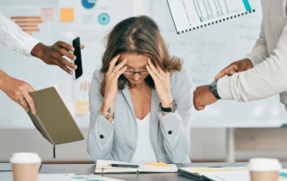 HR professional overwhelmed with demands