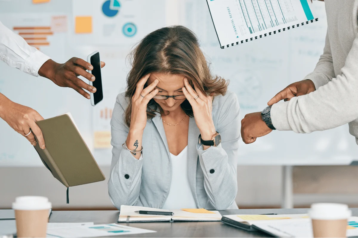 HR professional overwhelmed with demands